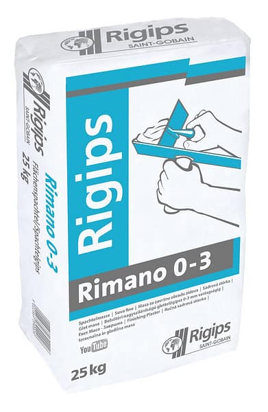 RIGIPS Rimano 0-3 Flächenspachtelgips/Spachtelgips 25kg